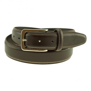 Brown Deerfield Leather Dress Belt