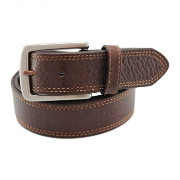 Hickory Organic Leather Dual Stitch Belt
