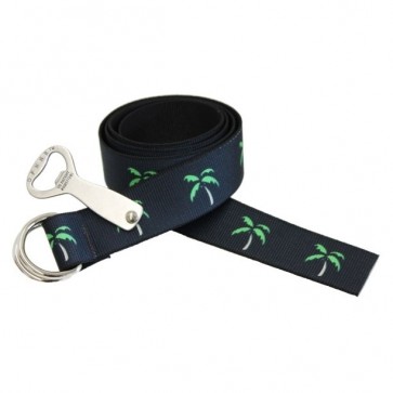 OPNNR® Double-Sided Patterned Web Belt with D-Rings and Bottle Opener
