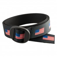 Backpacker Patterned Web Belt with Oval Slide