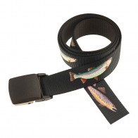 Bulldog 1-1/2" Metal Free Pivot Buckle Patterned Web Belt