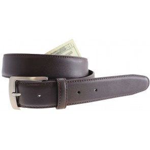 Deerfield Leather Money Belt Brown