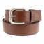 Sandpoint Brown Leather Tab Belt