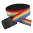 Rainbow Stripe Pride Pattern Web Belt